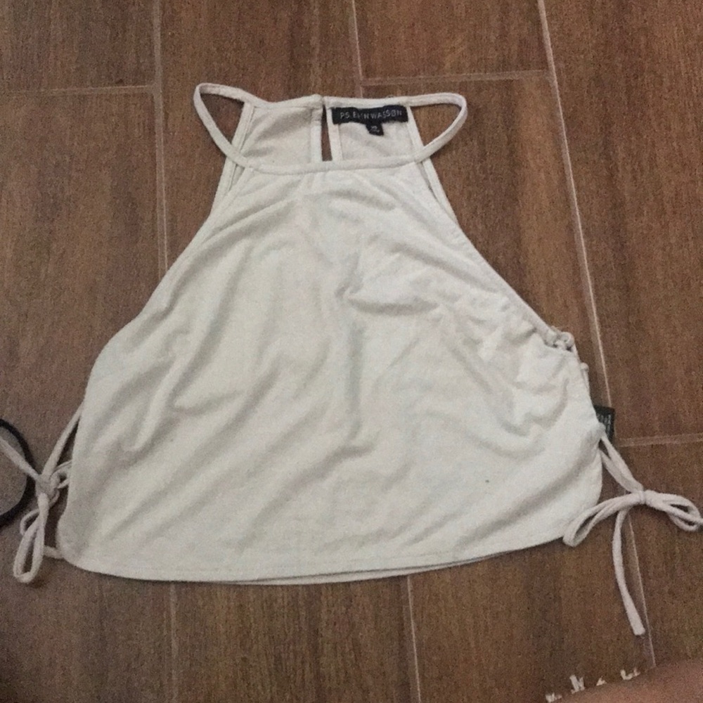 Pacsun Nude Suede Crop top